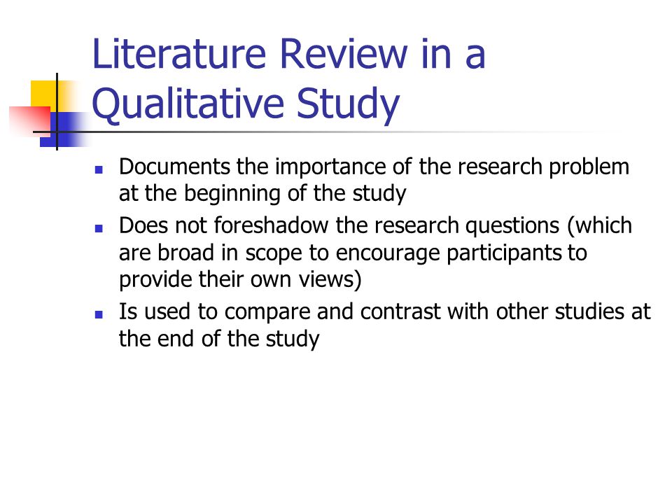 The importance or purpose of review of related literature and studies in a research